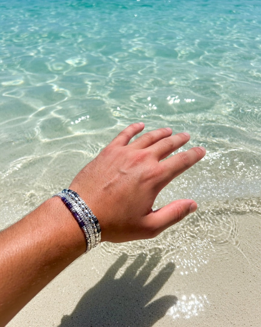 The Amethyst Set by clear turquoise water